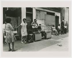 Blind Jim Brewer Sunday Gospel Performance on Maxwell Street, Chicago