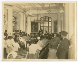 Government ceremony in session