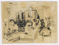 Mrs. Tubman retreats with other ladies after the dinner for the members of the Special and Permanent Missions