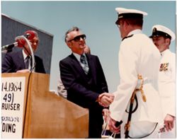 U.S.S. Vincennes Christening