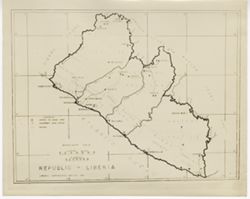 Map of Republic of Liberia