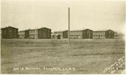 Base Hospital 13 barracks at Camp Mills