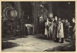 Mr. White gives President William V. S. Tubman a tour of the Republic Steel Corporation plants
