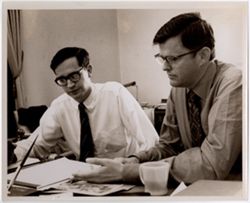 Frank McCloskey with Unidentified Man