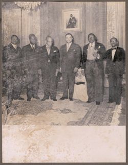 Dignitaries pose for a photograph