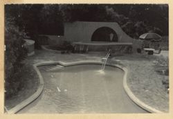 Exterior shots of fountain and pool
