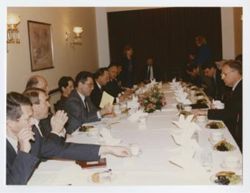 President Fischer at table
