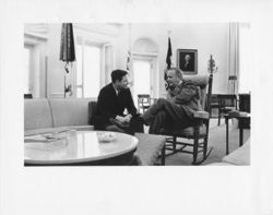 Bayh with President Lyndon Johnson