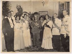 Portrait of President and Mrs. Tubman, General Franco, Carmen Polo, and other dignitaries