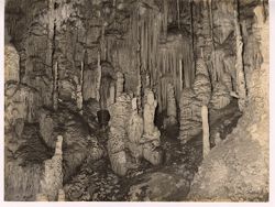 Inside of a cave