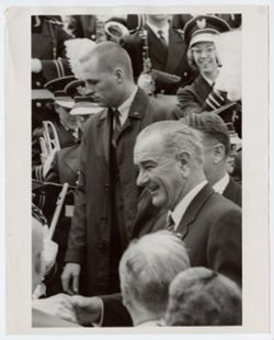 President Johnson in Indiana