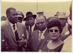 Vice President William R. Tolbert with Haitian President Paul E. Magloire during his visit to Liberia