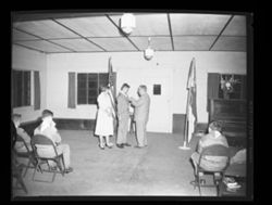 Ogden Dunes Scout Earns Eagle Scout Rank, Firehouse, Ogden Dunes, 1960.