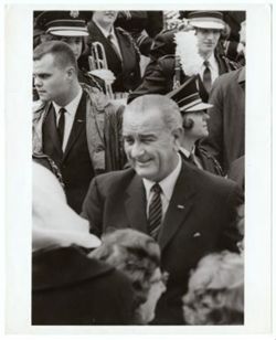 President Johnson in Indiana