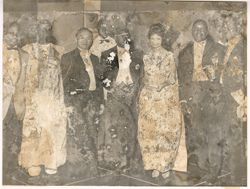President Tubman stands center-stage among his fellow dignitaries
