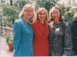 Nancy Hamilton with Tipper Gore and Hillary Clinton