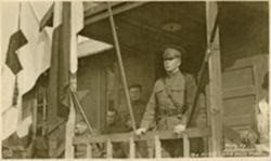 Colonel C. P. Robbins on the day the armistice was signed