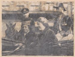 Mrs. Tubman and Princess Beatrix driving through Amsterdam