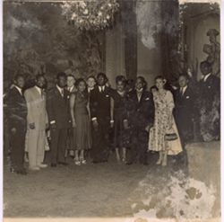 Group portrait of deputies and their friends