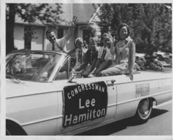 Hamilton family in parade