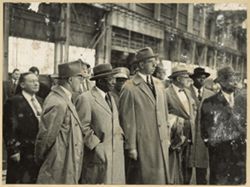 President William V. S. Tubman on tour of Republic Steel Corporation plants with executives