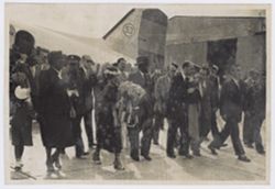 President and Mrs. Tubman at the airport in or near Seville, Spain with dignitaries