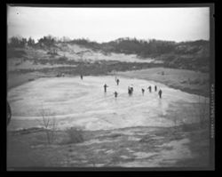 Ice Skaters of Ogden Dunes, Pollywog Pond, 1960.