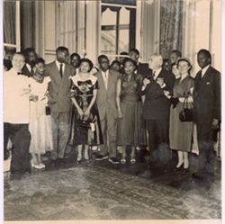 Liberians and others in group portrait