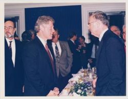 Hamilton with President-elect Bill Clinton