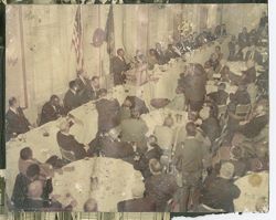 President William V. S. Tubman speaks to large Press Club crowd
