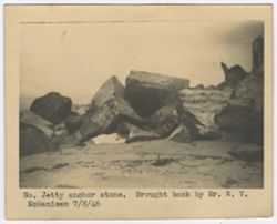 Jetty anchor stone
