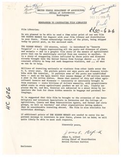 Memorandum to Cooperating Film Libraries
