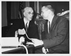 Speaker McCormack with Hamilton at desk