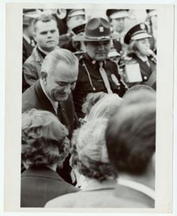 President Johnson in Indiana