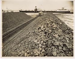 Shoreline at shipyard