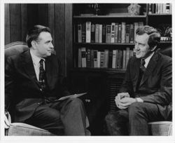 Hamilton sitting with Senator Muskie