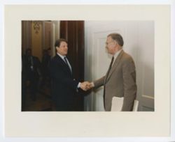 Vice-President Gore shakes hands