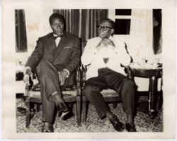 President William V. S. Tubman and President of Guinea seated in formal attire