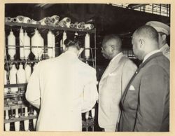 President William V. S. Tubman on tour of factory facilities