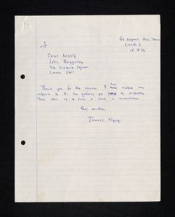 "Return to the Roots: Language and History as the Two Sources for a Kenyan National Literature" - "Statement on Vietnam" - handwritten