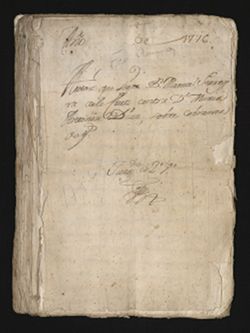 Expediente concerning the case of Manuel Ferreyra de la Cruz against María Antonia Días., 1774, Aug. 16-1781, June 6