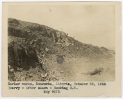 Quarry after blast
