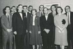Faculty lunch, IU South Bend, 1958