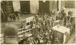 Patients boarding the USS Wilhelmina along the Garonne River at Bassens, France