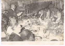 President William V. S. Tubman speaking to guests durnig formal event