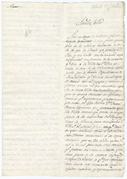 Latin American mss. -- Salvador, 1822-1823