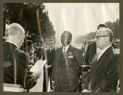 President William V. S. Tubman greeted upon arrival