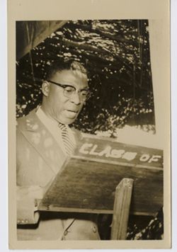 Man speaking at podium