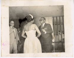 President William V. S. Tubman talks with young couple