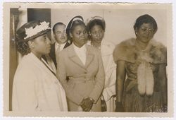 Mrs. Tubman tours a Spanish medical facility with other dignitaries